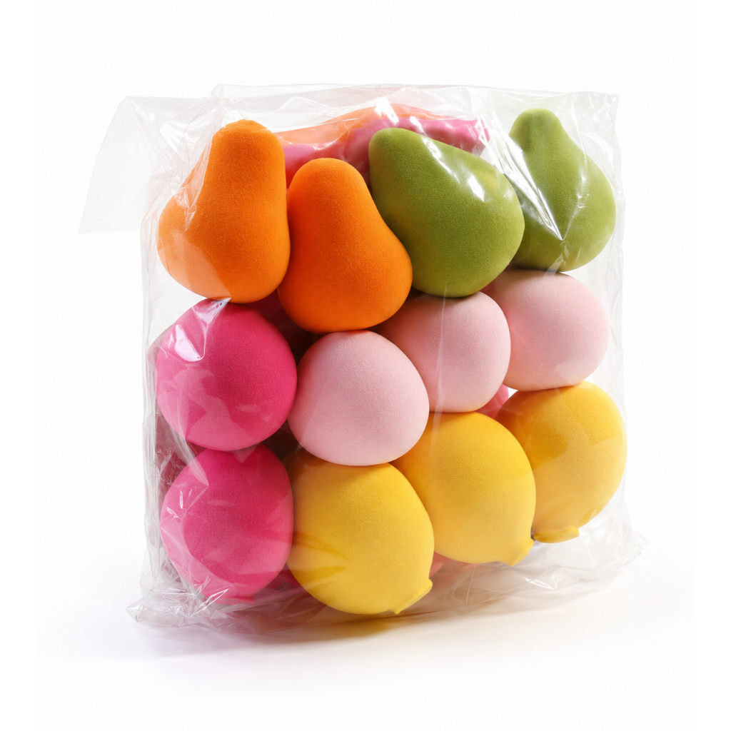 ANA1108 Kit Com 12 Esponja Maquiagem Com Formato de Fruta Cores e Modelo Sortidas · foto 2