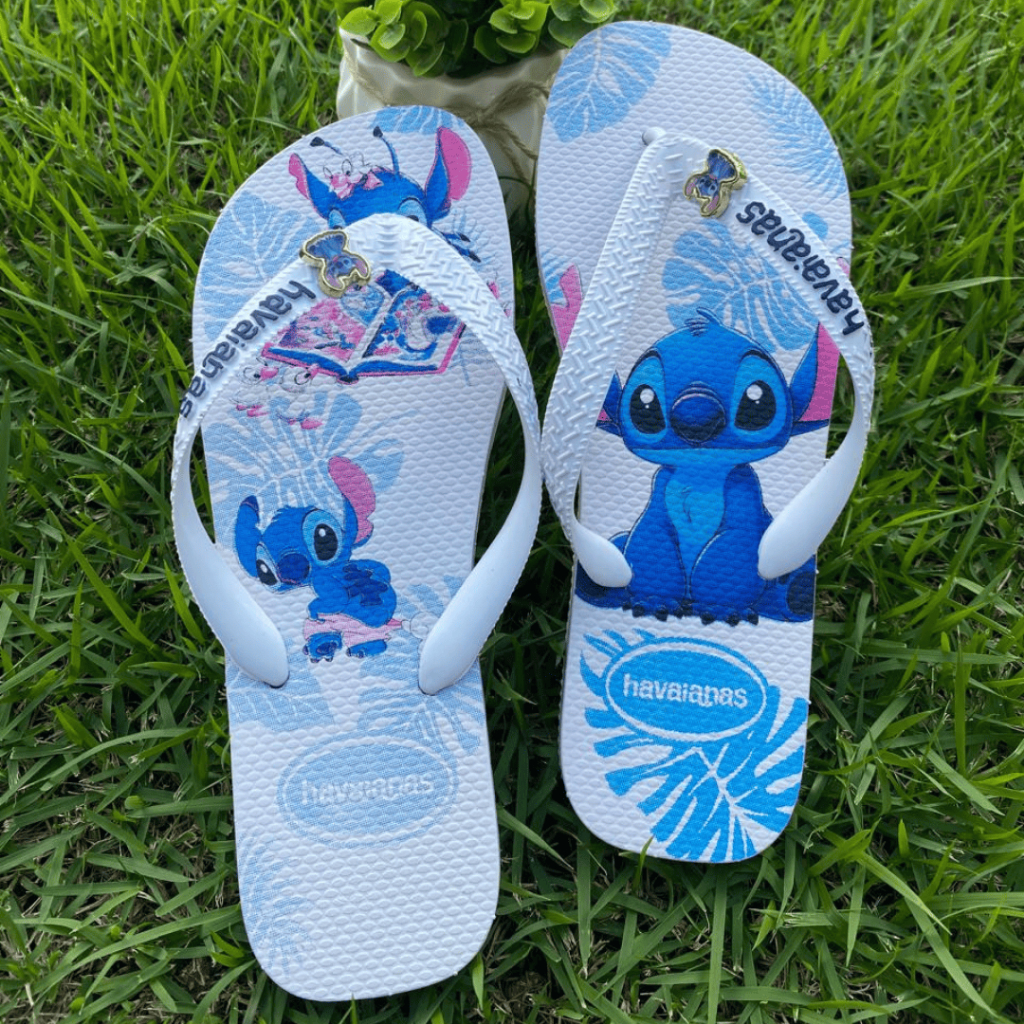 Chinelo Feminino Casual Confortavel Correia Grossa Leve Estampado Antiderrapante Dia a Dia Macio Estilo