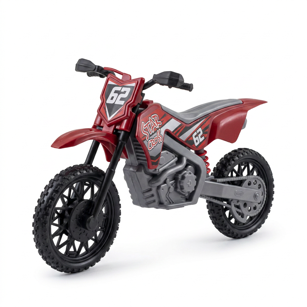 Moto Cross Brinquedo Trilha Motinha Estilo Motocross Grande 25cm 4 Cores | Cert INMETRO | QUEEN SHOP