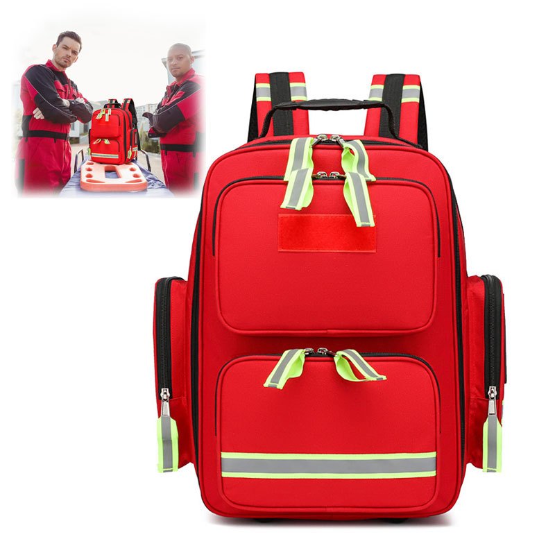Mochila de primeiros socorros: portátil e com grande capacidade, ideal como mochila de ferramentas para profissionais