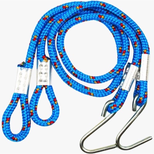Corda Extensor Alongador Par Rede De Descanso Dormir 70cm Gancho Reforçado Parede Suporta 160kg
