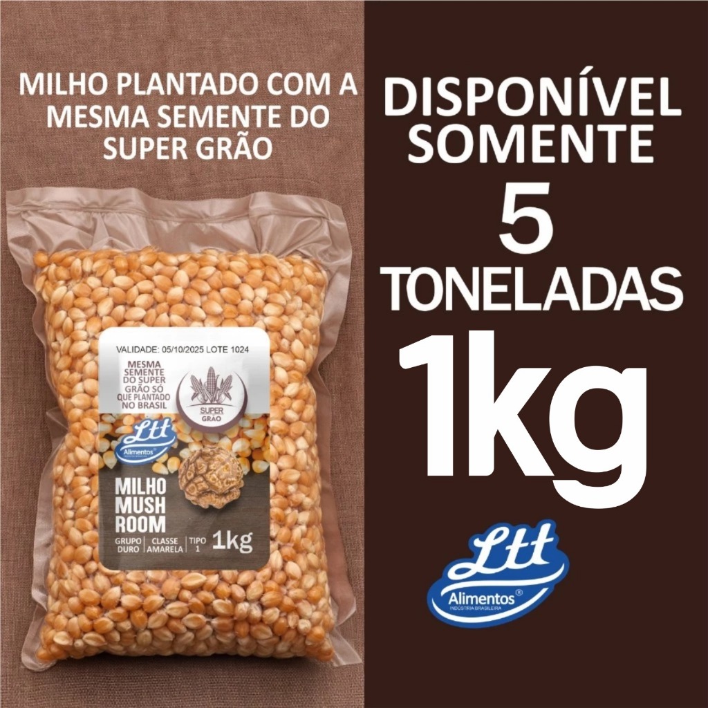 MILHO MUSHROOM PARA PIPOCA SUPR GRAO 1 KG
