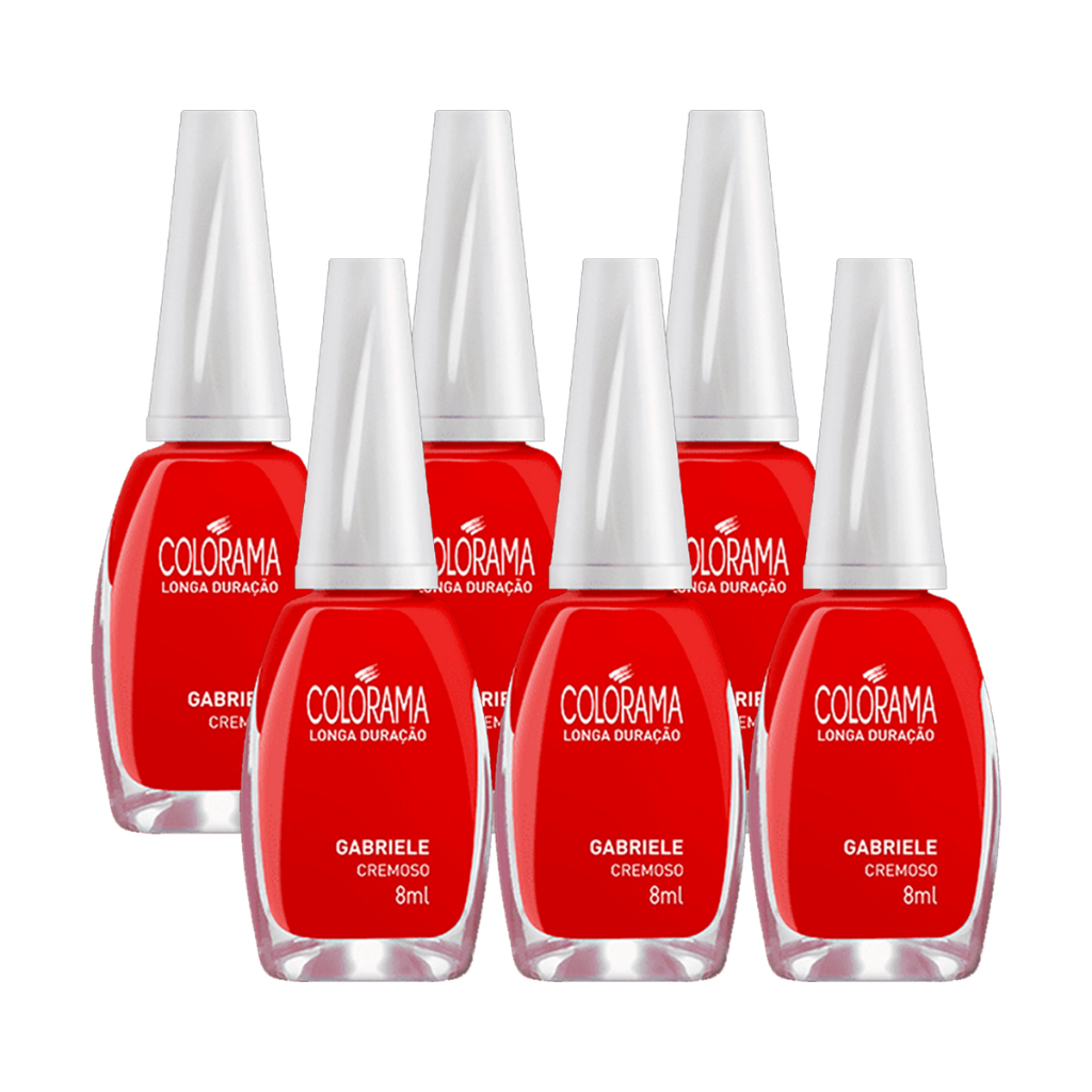 Kit 6un Esmalte Colorama Cremoso Gabriele 8ml