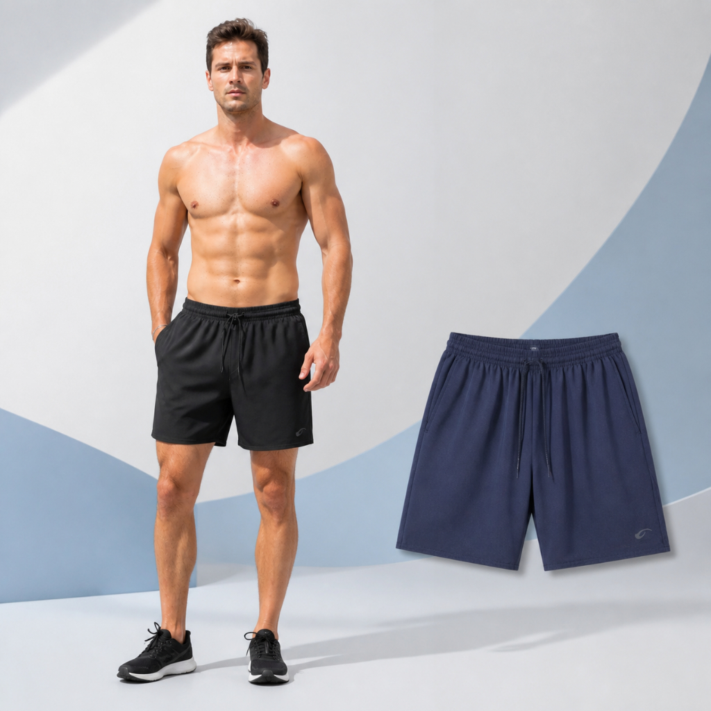 Kit 2 Shorts Bermuda Masculina Tactel com Elastano Bolsos P ao GG Praia Academia Syozbee