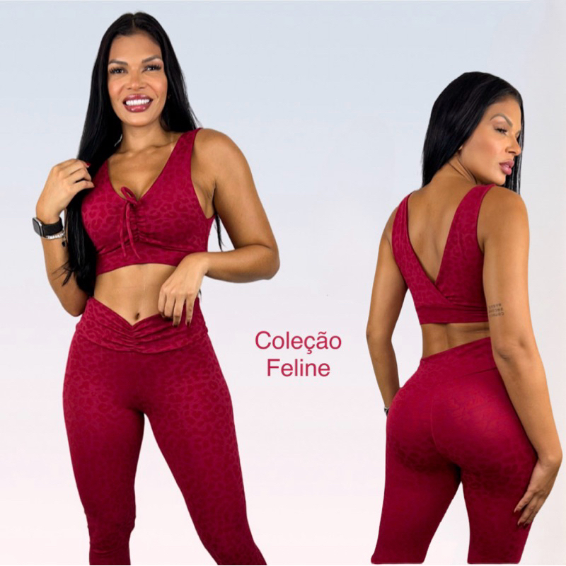 Conjunto Fitness - academia - empina bumbum - modeladora - legging academia
