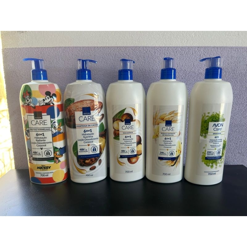 loçao hidratante corporal Avon 700ml 48h de hidratação