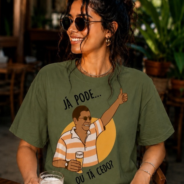 Camiseta Blusa Unissex Brasil Copa do Mundo Zeca Pagodinho 100% Algodão