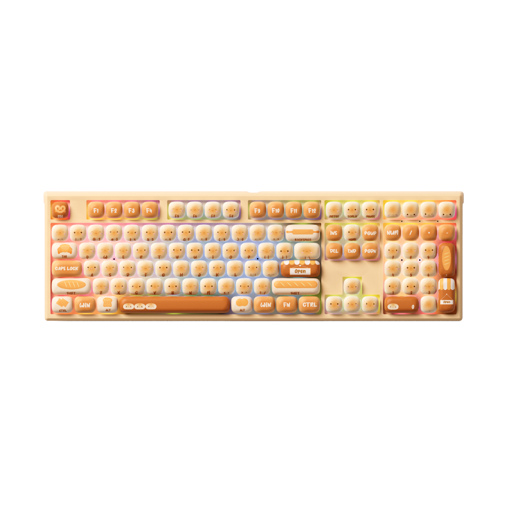 Teclado Mecânico Akko x Monsgeek Bun Wonderland MOG MG108B Switch Akko Creamy Cy