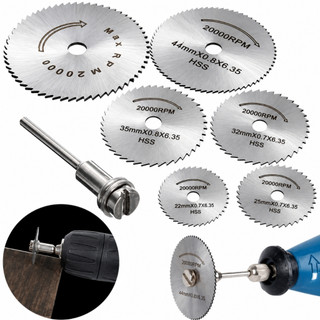 Kit Jogo Mini Serra Circular Disco Para Madeira Lamina com Adaptador Furadeira Parafusadeira