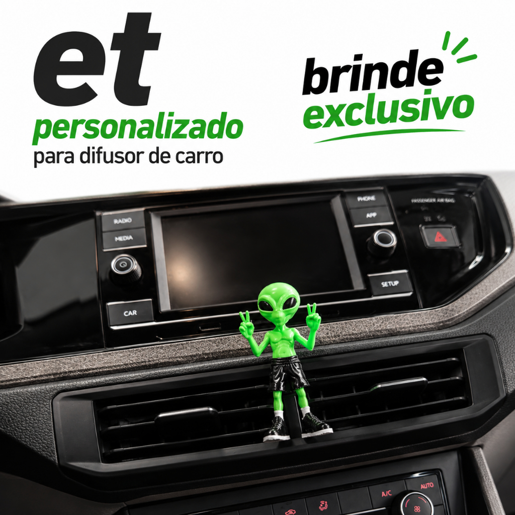 ET Personalizado para Difusor de Carro Alienígena 3D Rodagem