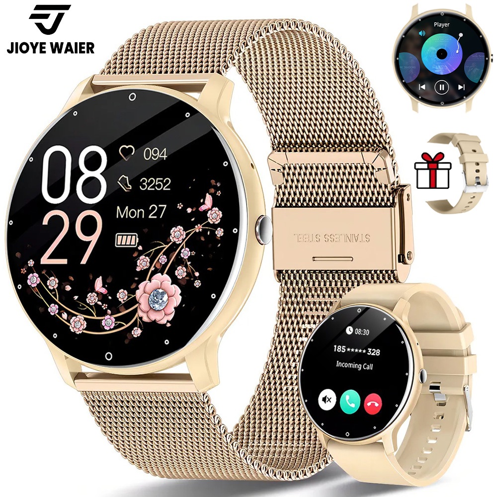 JIOYE smartwatch relogio Tela HD de 1,39 Polegada Chamada Bluetooth À prova d'água Esportes relogio feminino smartwatch