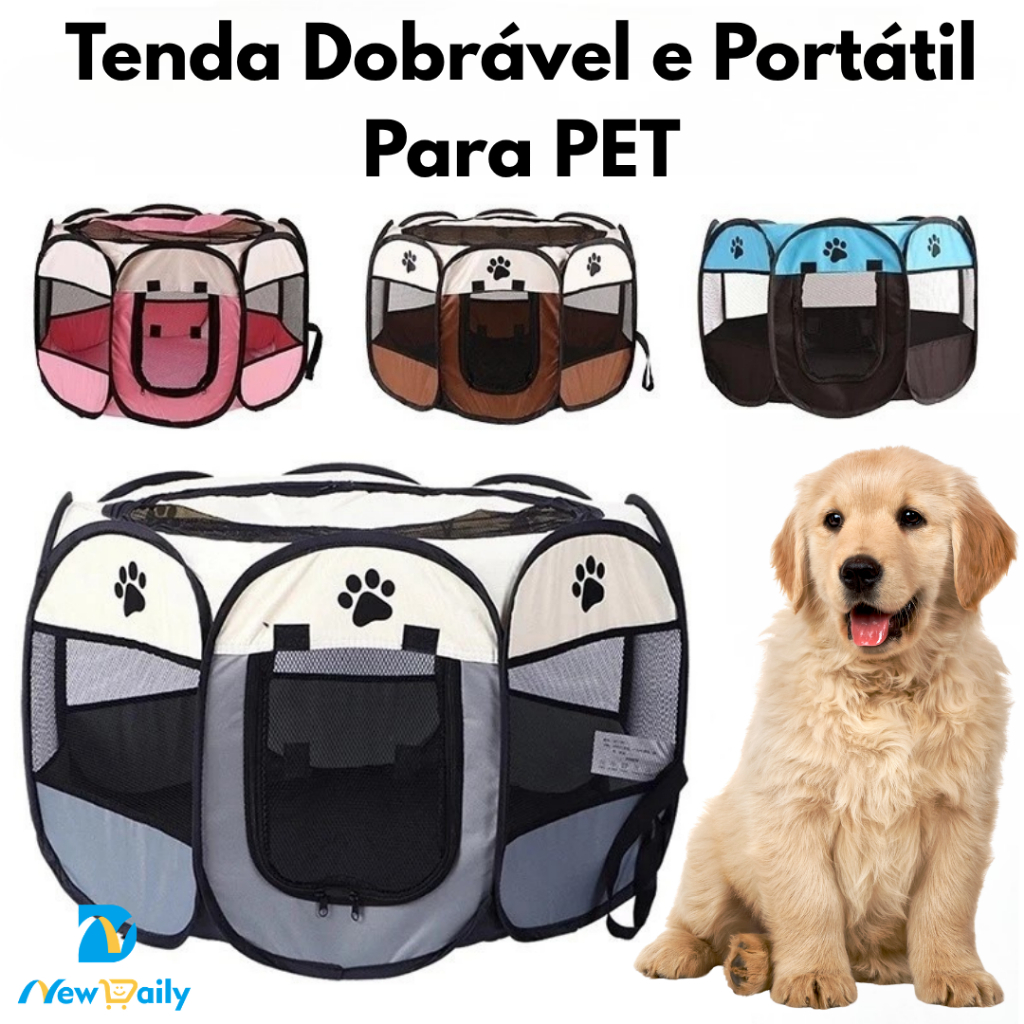 M/G/GG Tenda Para Pet Casa Para Animais De Estimação Cercadinho Dobrável p/ Cães Gaiola Cães Ce0rcadinho Cachorro PET-20