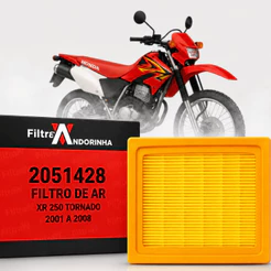 Filtro De Ar XR Tornado 250CC 2001 2002 2003 2004 2005 2006 2007 2008 Filtran
