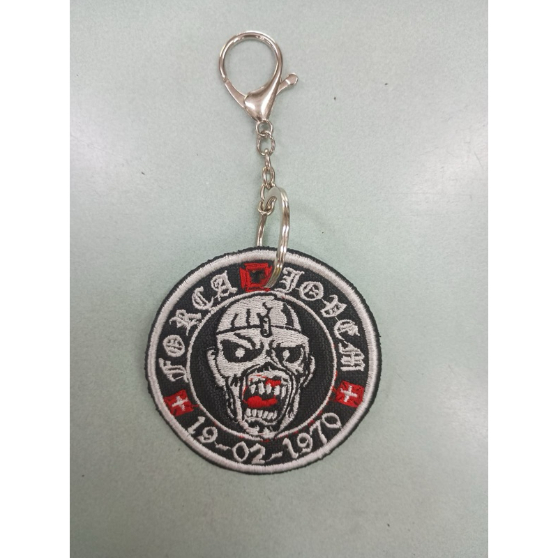 Chaveiro Patch Bordado Força Jovem do Vasco – Mascote Eddie