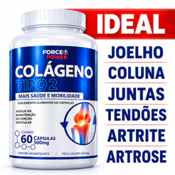 Colágeno Tipo 2 Original para Joelho Articulação 60 Cápsulas Tipo II - POTE PARA 30 DIAS CONSUMO
