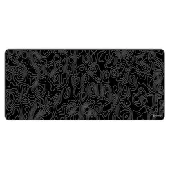 Mouse Pad Gamer Extra Grande Profissional 90x40 Deskpad Branco Preto Speed Topográfico PC Titorion