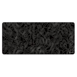 Mouse Pad Gamer Extra Grande Profissional 90x40 Deskpad Branco Preto Speed Topográfico PC…