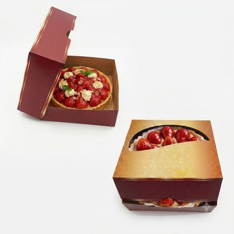 20 X Caixas para Doces Luxo Com Visor - Papel Certificado - 21x21cm 1,3,5,10,15 ou 20 Caixas