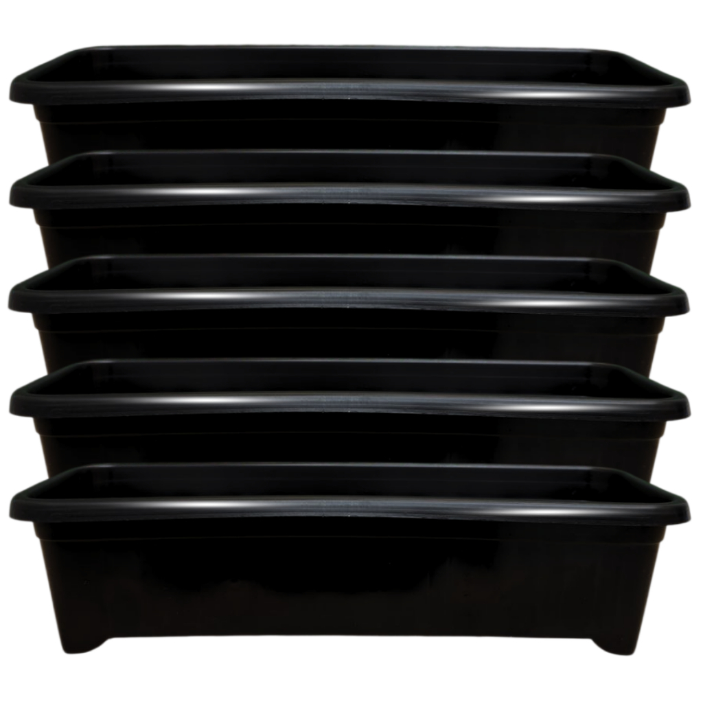 10 Vasos Jardineira Plástico Floreira Horta Vertical 36cm