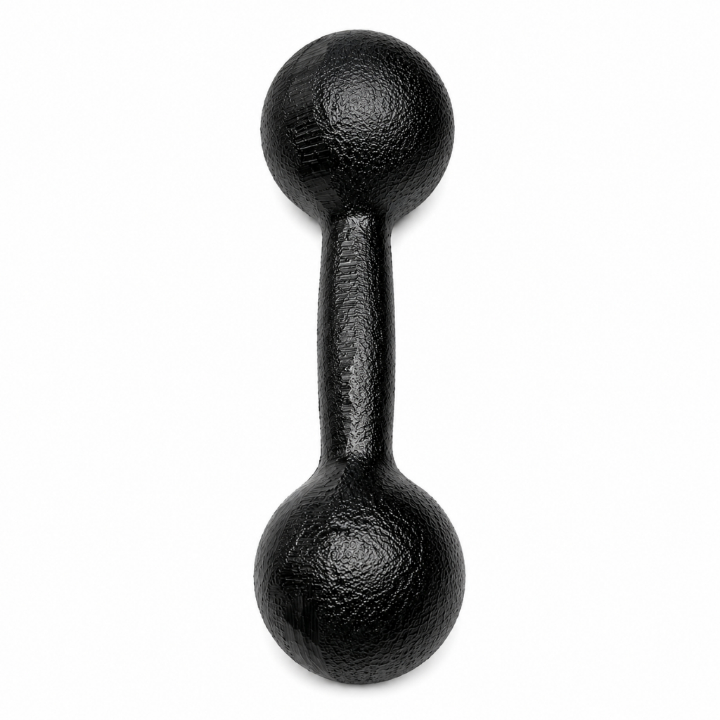 Halter Bola 2kg Par 2 Unidades Ferro Fundido Pintado Preto Academia Treino Musculação — imagem 2 de 2