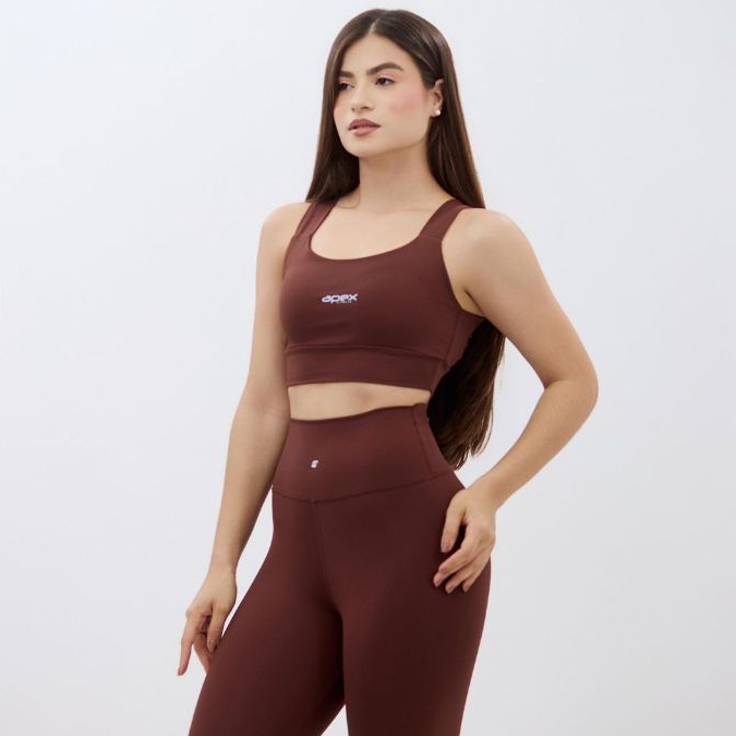 Conjunto Fitness Feminino Poliamida Premium Top e Legging Cintura Alta Sem Transparência Academia Treino