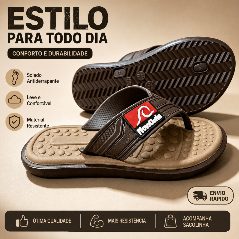 Chinelo Infantil Masculino Ortopedico Macio Confortavel Lançamento