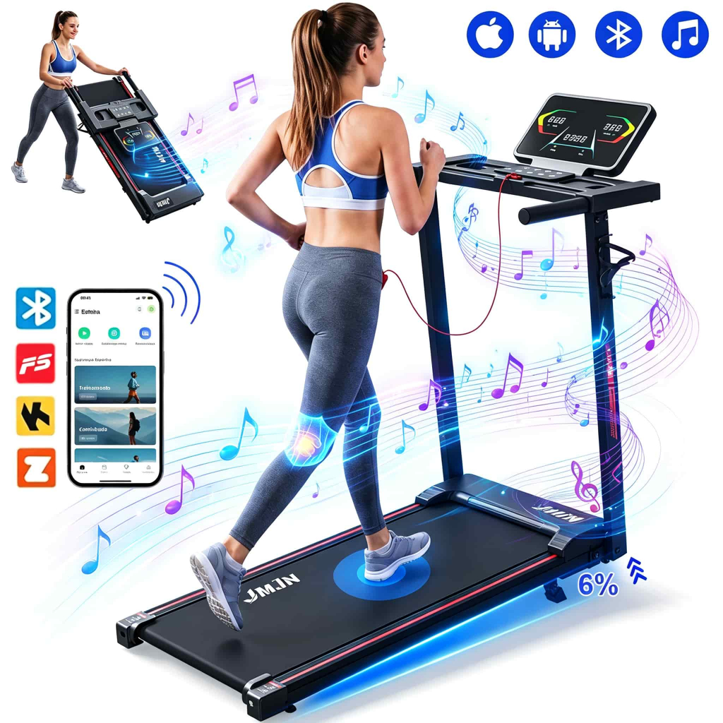 Esteira Elétrica Ergométrica Residencial Ginástica 3.0hp 14km/h Dobrável Corrida Monitor Do Ritmo Cardíaco Disponível