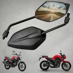 Retrovisor Espelho Par Yamaha Fazer 150/ Factor 150/ Fazer 250/ Xtz 150 Crosser/ Rosca Inversa M10