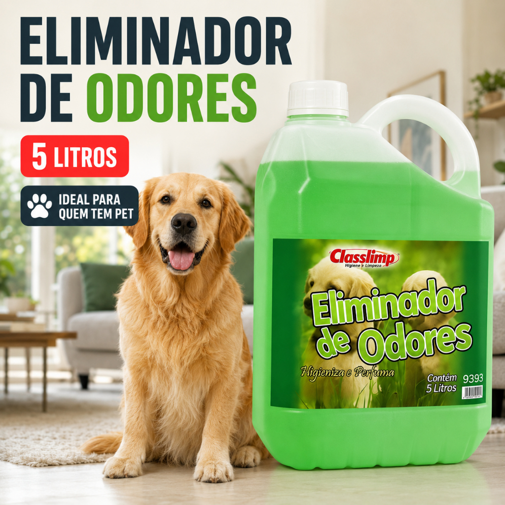 Eliminador De Odores com Repelente 5L Pet Gato Cachorro