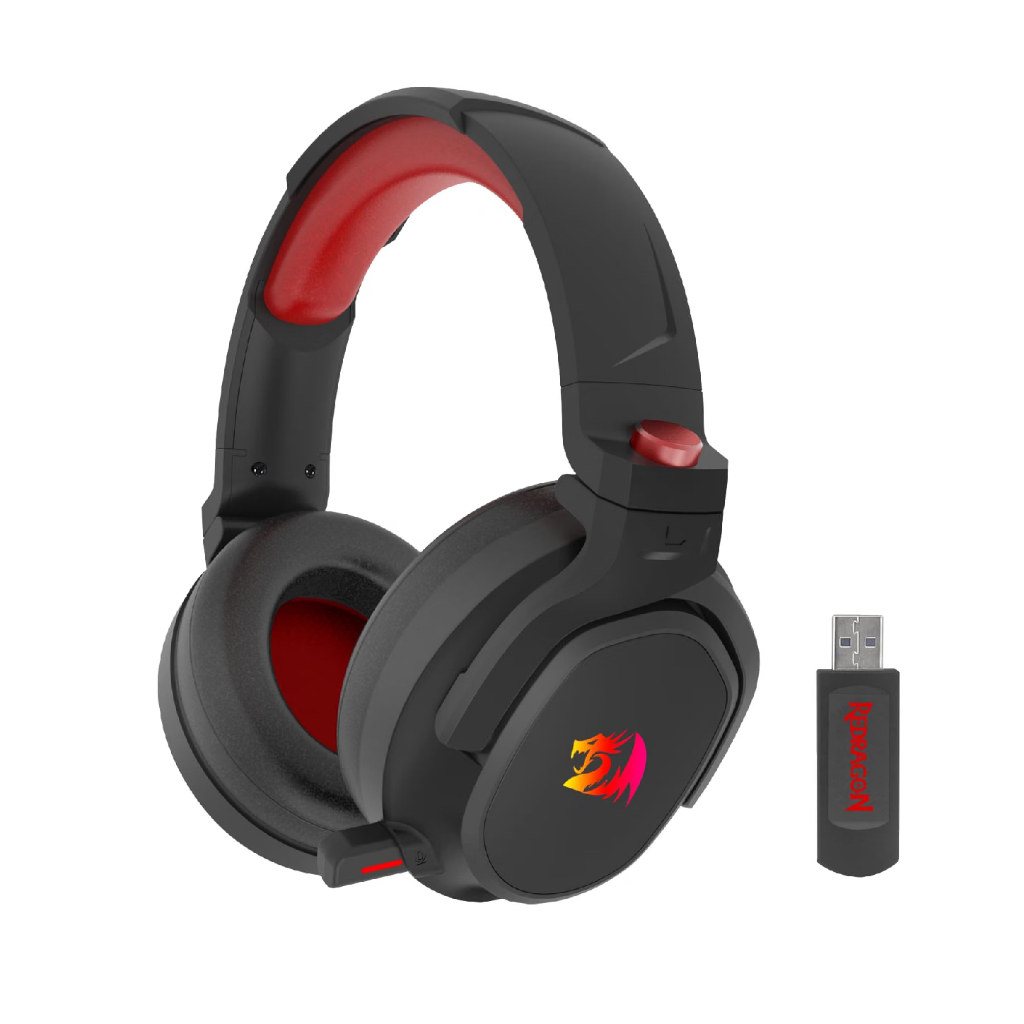 Headset Gamer Redragon Nomen Pro Preto RGB Fixo 7.1 Surround Virtual (Recondicionado)