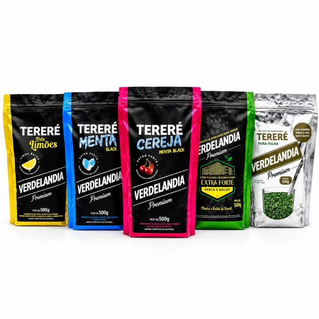 Erva de Tereré Verdelândia Original Vários Sabores Erva-Mate Tereré