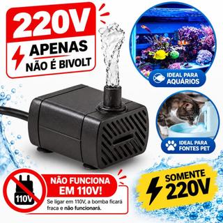 Bomba Submersa Aquário Bebedouro Pet Fontes Hidroponia JN-200 Jing Nuo 220Volts