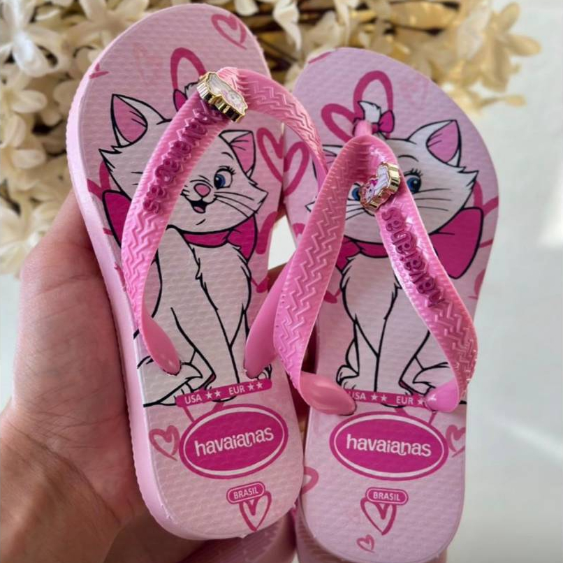 Sandália menina Chinelo Infantil com Pingente Personagem Antiderrapante Leve Confortável Kids frete grátis