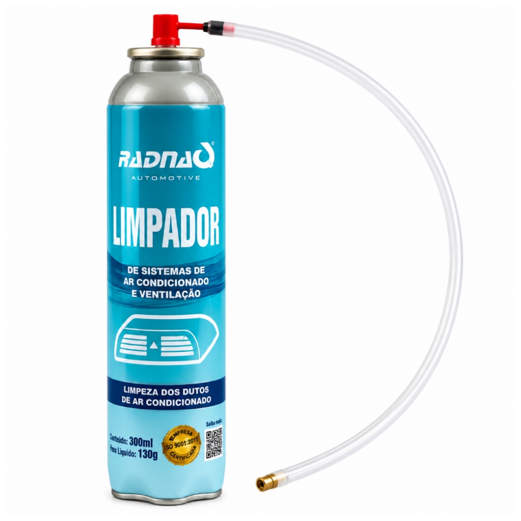 Limpa Ar Condicionado Spray Com Sonda Aroma Carro Novo 300ml