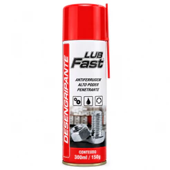 Desengripante Lub Fast 300ml 159g Antiferrugem Lubrificante Alta Penetração para Peças e Ferragens