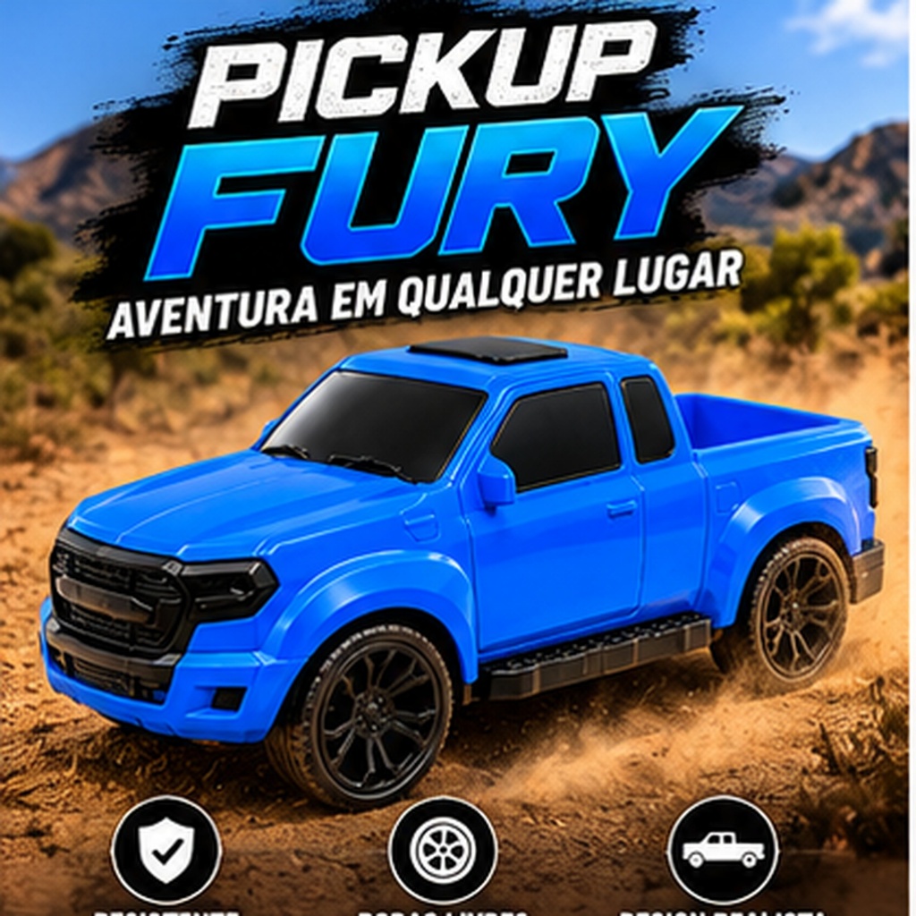 Orange Toys Carrinho Carro Caminhonete Pick Up Brinquedo Infantil
