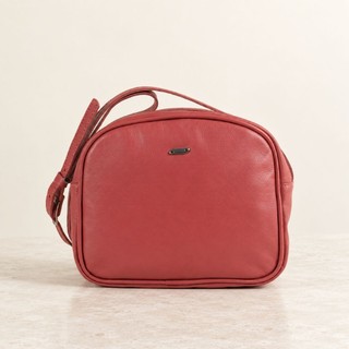 Bolsa Feminina Pequena Couro Legítimo Macio Fechamento em Zíper Compacta Elegante para o Dia a Dia