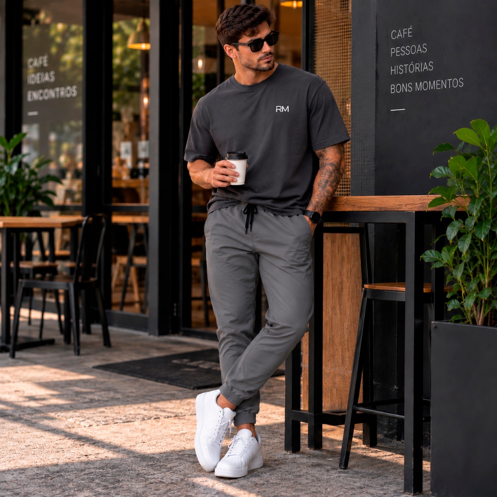 Calça jogger Masculina elastano Reforçada