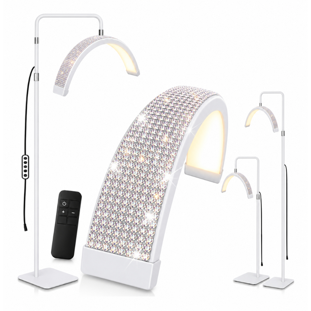 Led Ring Light Aesthetics 3 Tones Adjustable Half Moon Moon Lamp Skin Cleaning Salon