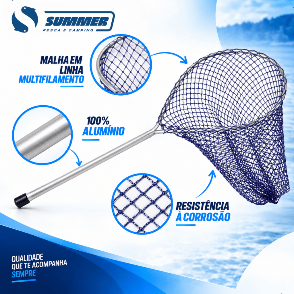 Passagua Para Pesca Em Aluminio Reforçado De Otima Qualidade Leve Peixe Pesqueiro Pescaria Tamba · foto 2