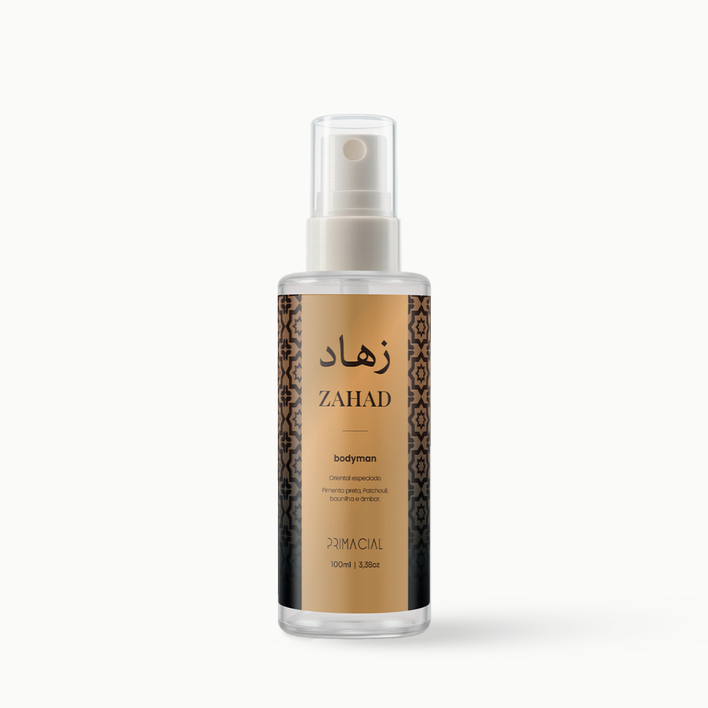 BODY SPLASH ZAHAD MASCULINO AMADEIRADO ESPECIADO E AMBARADO BY PRIMACIAL