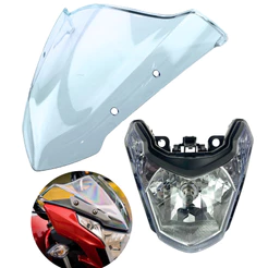 Kit Farol Dk 150 Haojue + Bolha Parabrisa Modelo Original