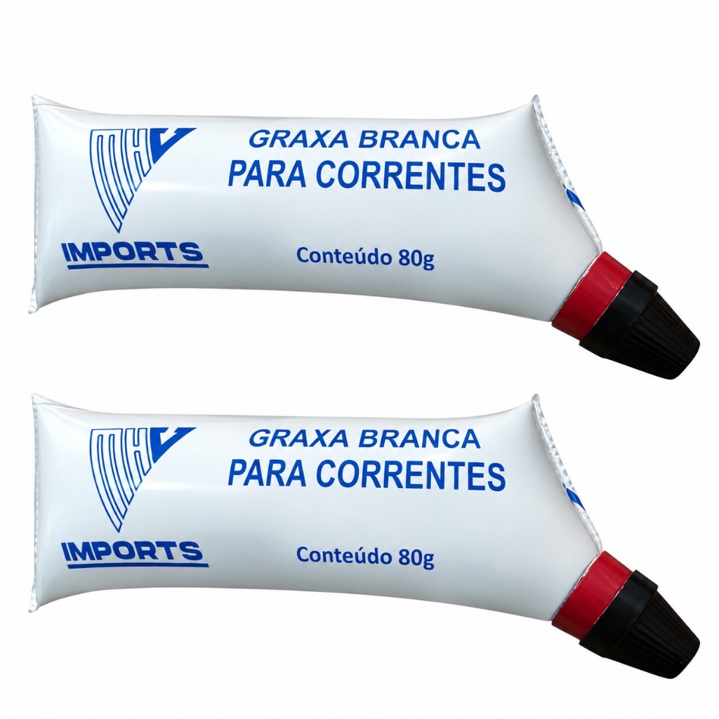 2x Graxa Lubrificante Para Corrente De Transmissão Moto E Bike