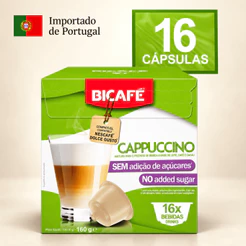 Cápsula Importada Cappuccino Bicafé Compatível Maquinas Dolce Gusto 16 Cápsulas Importadas Cremoso