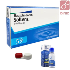 Lente de Contato Soflens 59 Miopia-Hipermetropia-Bausch&Lomb-DescarteMensal-Incolor