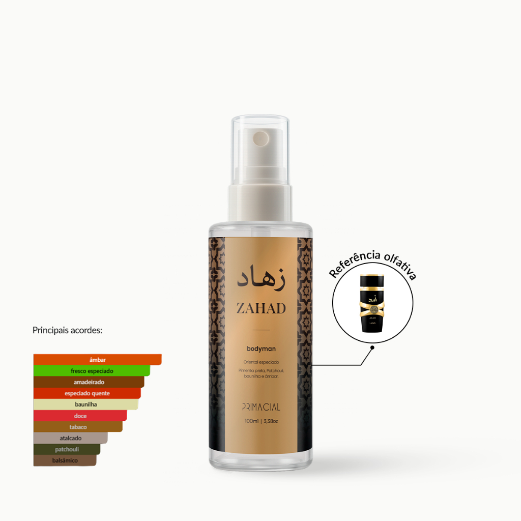 KIT 2 BODY SPLASH MASCULINO ZAHAD + NUIT ABSOLUE CÍTRICO AMADEIRADO ESPECIADO · foto 2