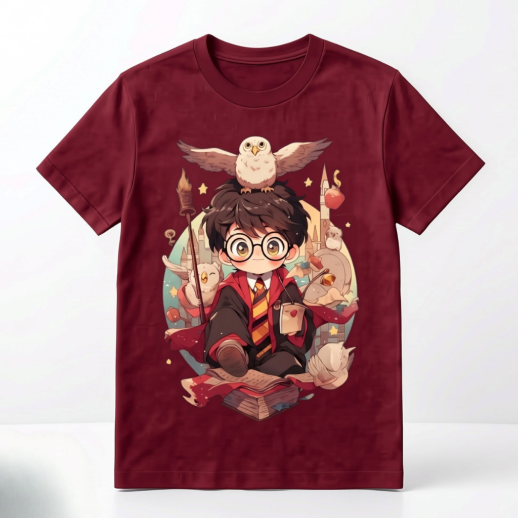 Camiseta Harry Potter Unissex Estampa Premium 100% Algodão Mágica Hogwarts Personagem Geek 02 ao GG