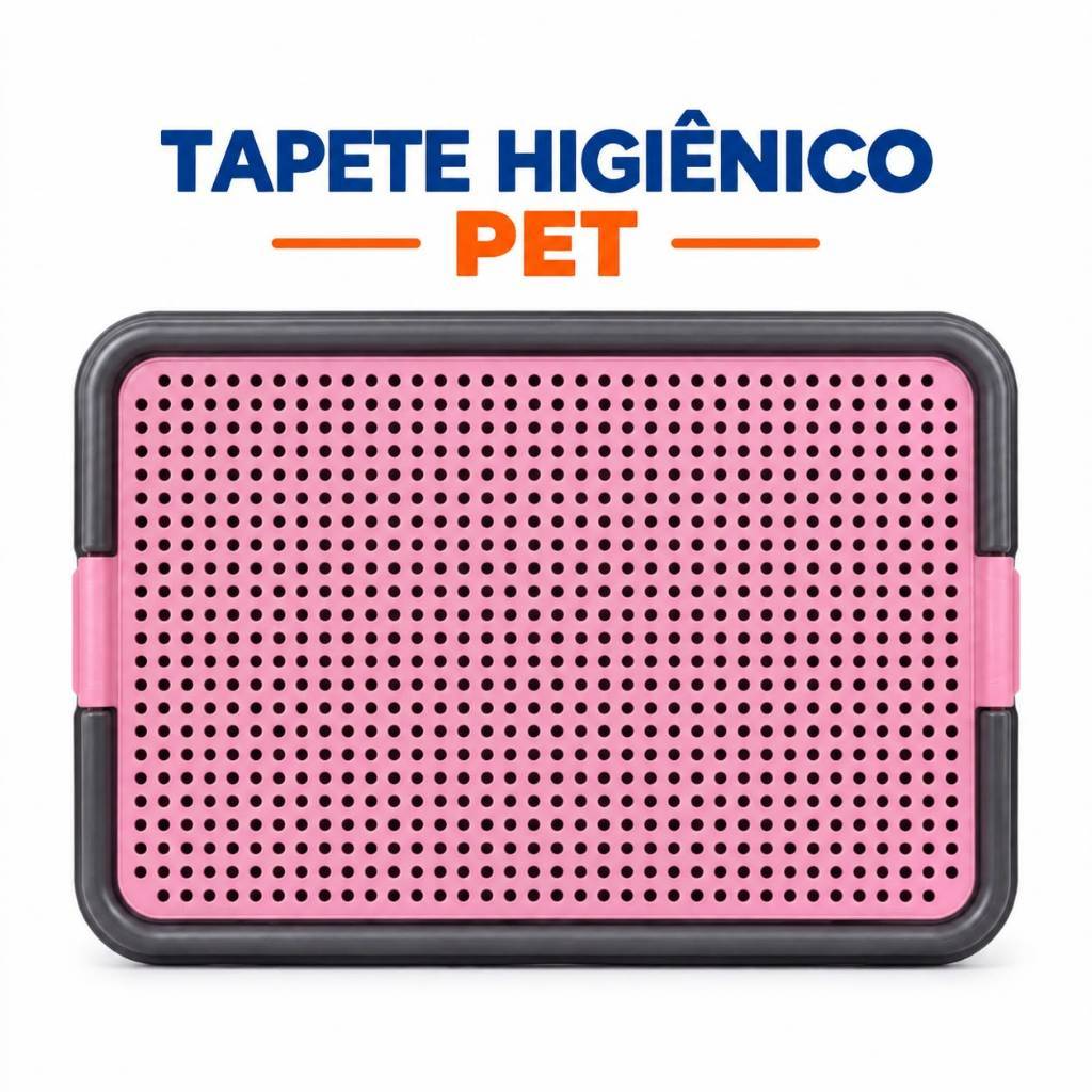 Sanitário higiênico canino pet educador xixi sim tapete higiênico cachorro grande banheiro Rosa
