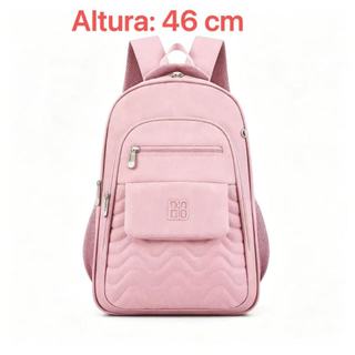 Mochila Escolar Feminina de Qualidade, Tecido Resistente, Múltiplos Bolsos para Meninas