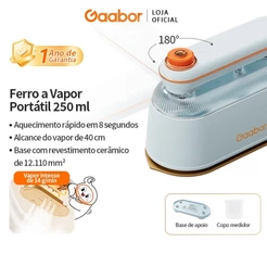 Gaabor Ferro a Vapor 1200W Portátil 1200W 250ml 14g/min Cerâmica Dobrável HM-M03A